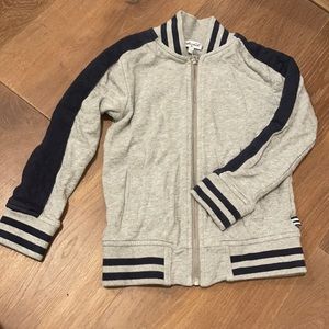 Splendid grey and navy zip jacket